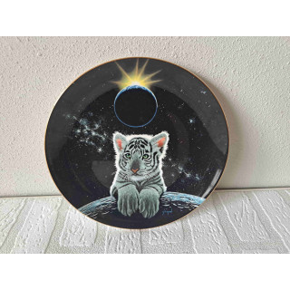 Sneeuwpanter Promise of a new world Franklin wandbord D21cm