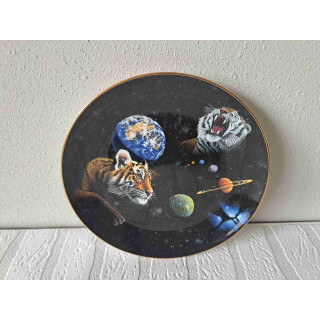 Tijger planeten Sovereign of stars Franklin wandbord D21cm