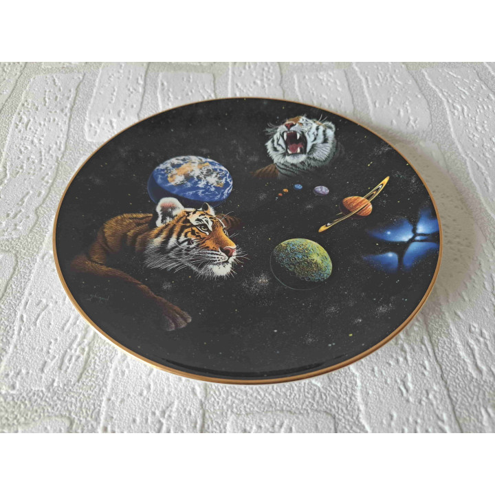 Franklin Tiger Sovereign of Stars Wall Plate
