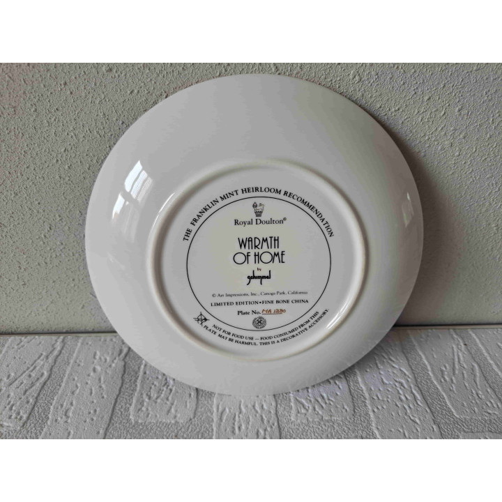 Sneeuwpanter Warmth of home Franklin wandbord D21cm - wandborden