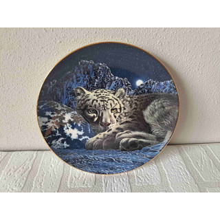 Sneeuwpanter Warmth of home Franklin wandbord D21cm