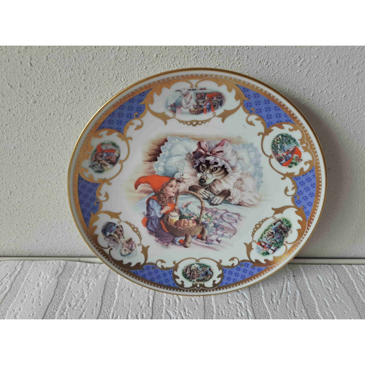 Roodkapje Sprookje Wandbord Jégou Little Red Riding Hood Eerste Uitgave - D23cm