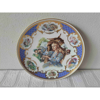 Donkey Skin Fairy Tale Wall Plate Jégou First Edition - D23cm