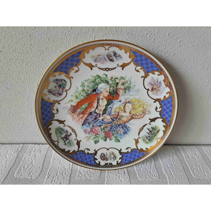 Doornroosje Sprookje Wandbord Jégou Sleeping Beauty Eerste Uitgave - D23cm