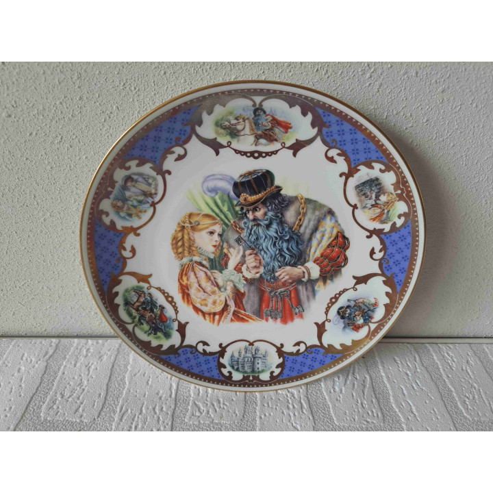 Blauwbaard Sprookje Wandbord Jégou Bluebeard Eerste Uitgave - D23cm