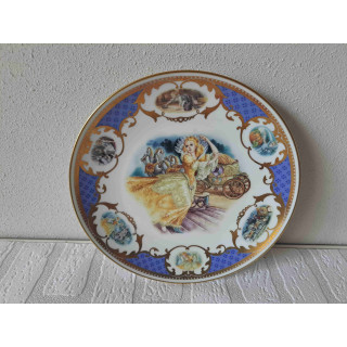 Assepoester Sprookje Wandbord Jégou Cinderella Eerste Uitgave - D23cm