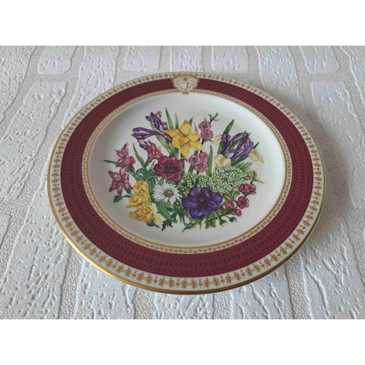 Prinses Juliana 75 jaar herdenking Mosa wandbord D22.5 cm - wandborden