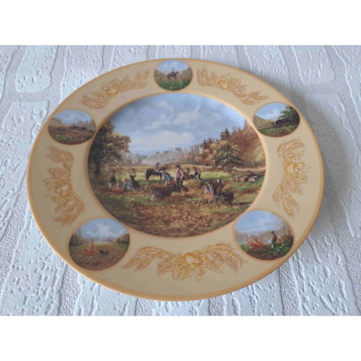 Aardappeloogst 1991Seltmann Weiden wandbord Jaaruitgave - wandborden
