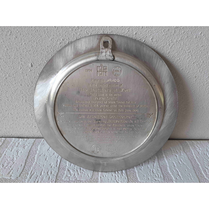 Rietdekkers van Diane Gielen Riskin Tin wandbord - wandborden