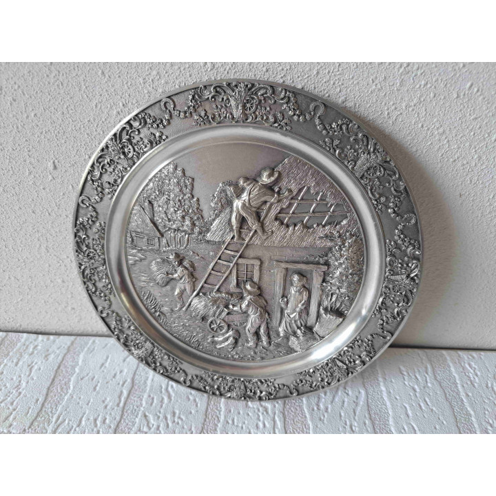 Rietdekkers van Diane Gielen Riskin Tin wandbord - wandborden