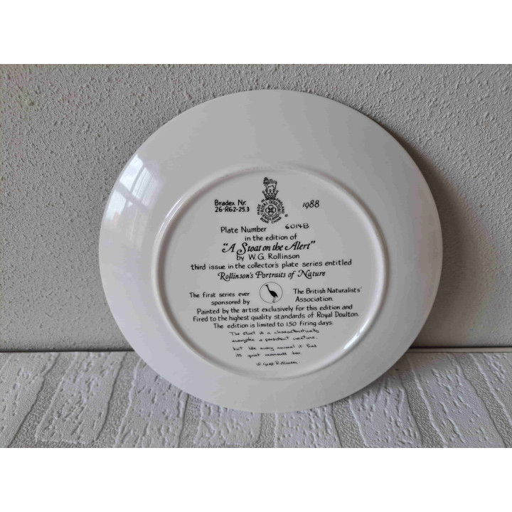 Wall Plate Ermine Royal Doulton D20.5 cm