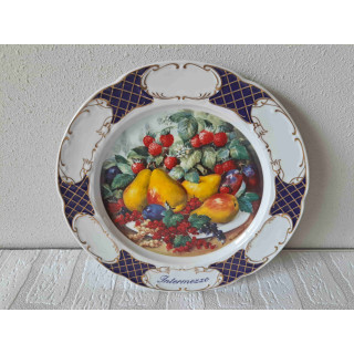 Intermezzo met peren Schirnding Bavaria wandbord