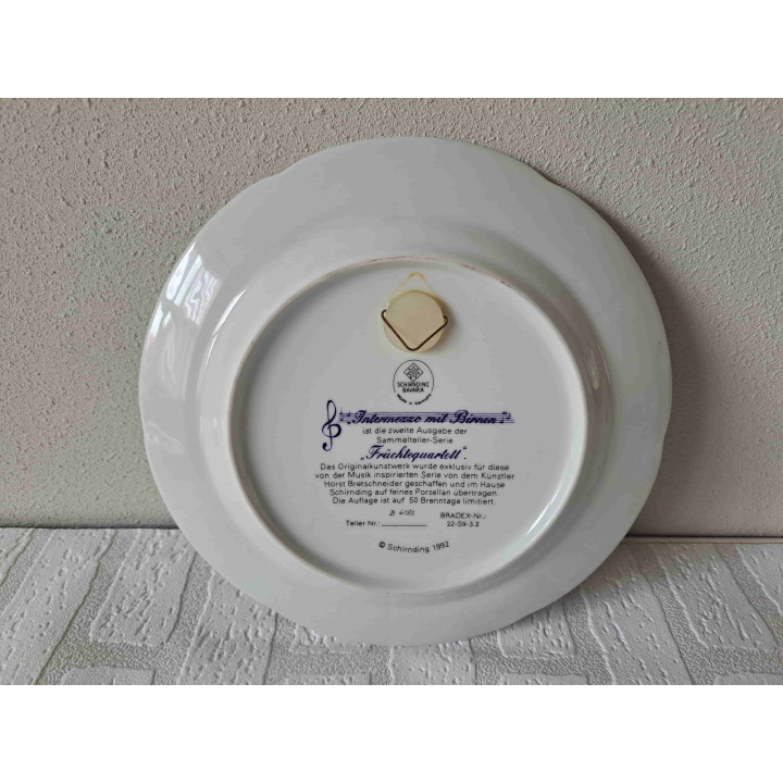 Intermezzo met peren Schirnding Bavaria wandbord - wandborden