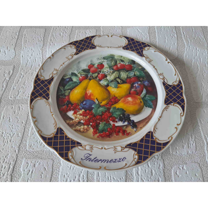 Intermezzo met peren Schirnding Bavaria wandbord - wandborden