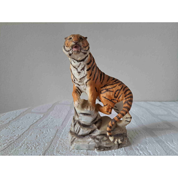 Siberische tijger uit de serie The great cats of the world The Franklin mint 1989