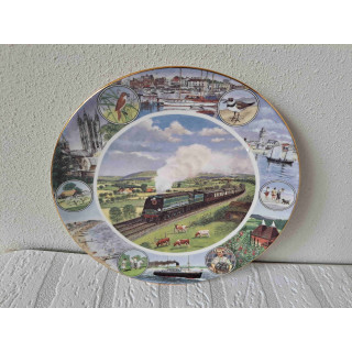 Thariet Belle stoomtrein Royal Doulton wandbord D20.5 cm