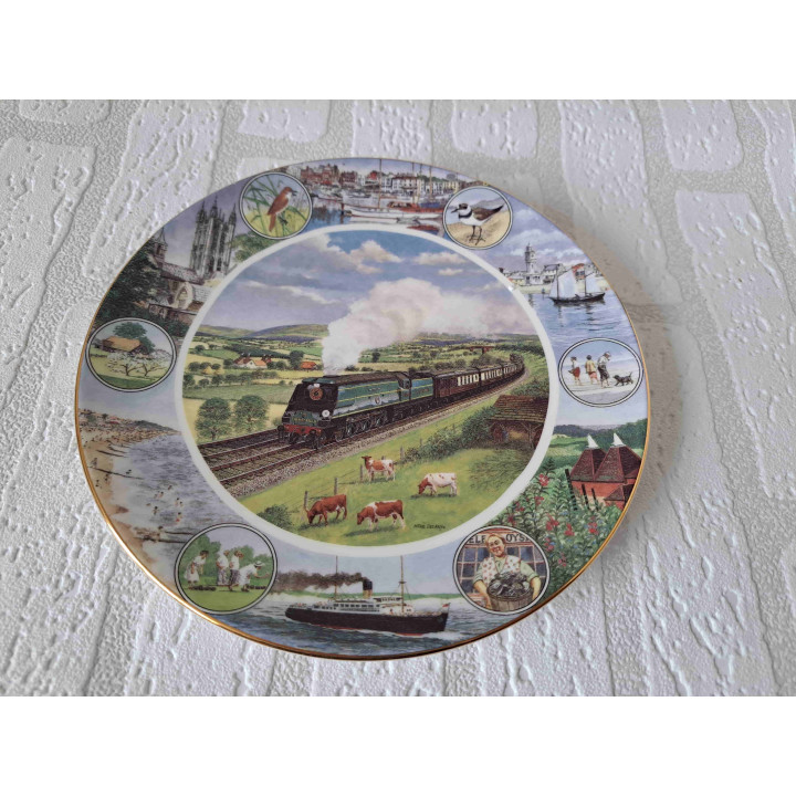 Thariet Belle stoomtrein Royal Doulton wandbord D20.5 cm - wandborden