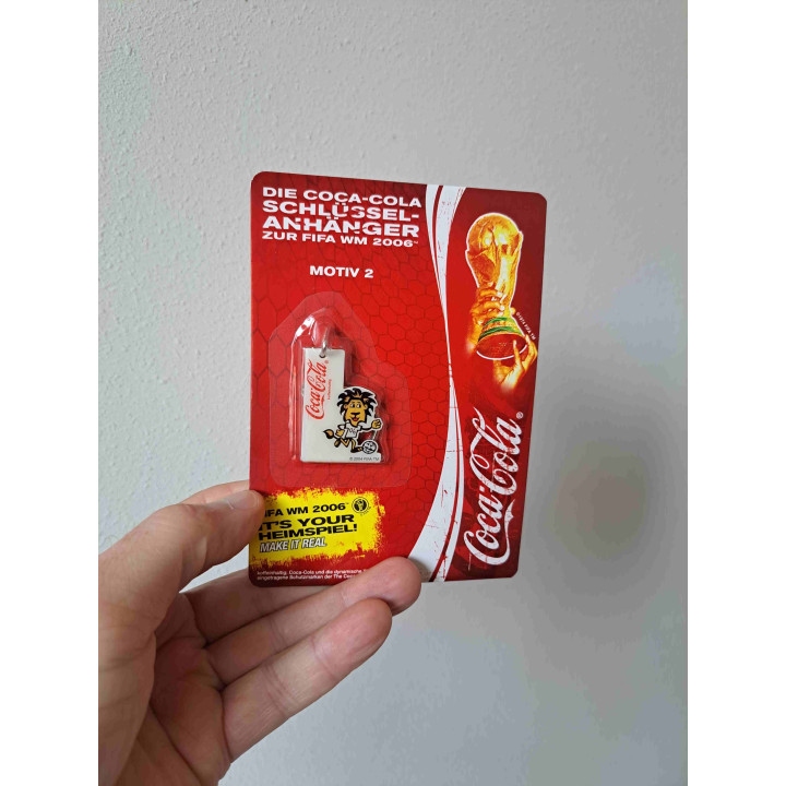 Coca Cola sleutelhanger voetballen Fifa WM 2006 motief 2