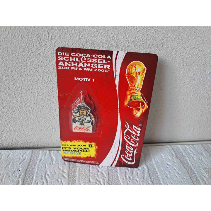 Coca Cola sleutelhanger voetballen Fifa WM 2006 motief 1