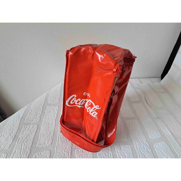 Coca Cola koeltasje met rits 13x13x23cm - Verzamelobjecten