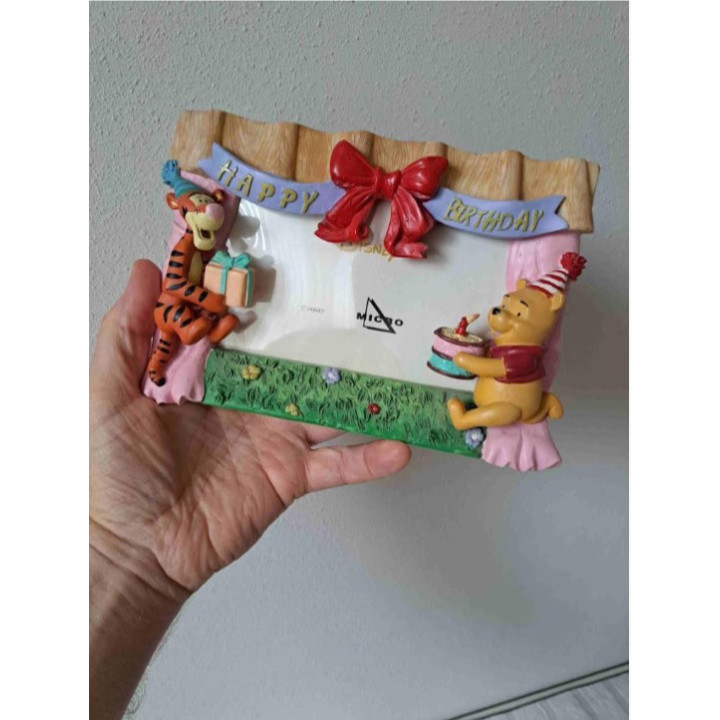 Kunsthars fotolijst met Winnie en tijgertje Disney 21x3.5x14.5cm