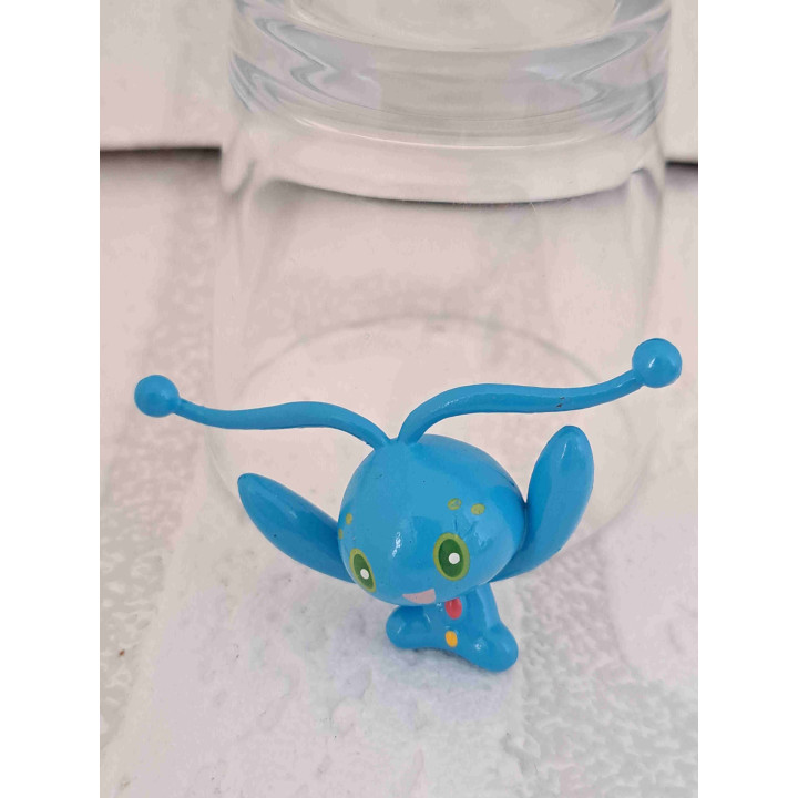 Manaphy Pokemon figuur van hard rubber 6x4cm