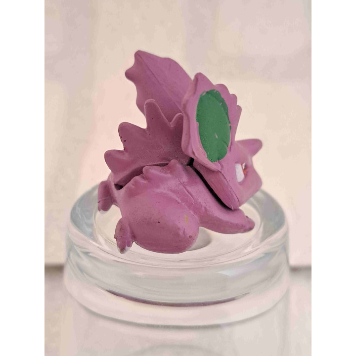 Nidorino Pokemon figuur van hard rubber 4x3cm - pokemon artikelen