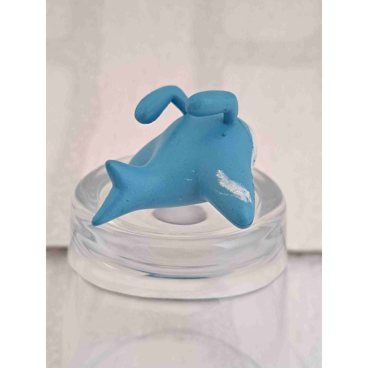 Mantyke Pokemon figuurtje van hard rubber 4x3cm - pokemon artikelen