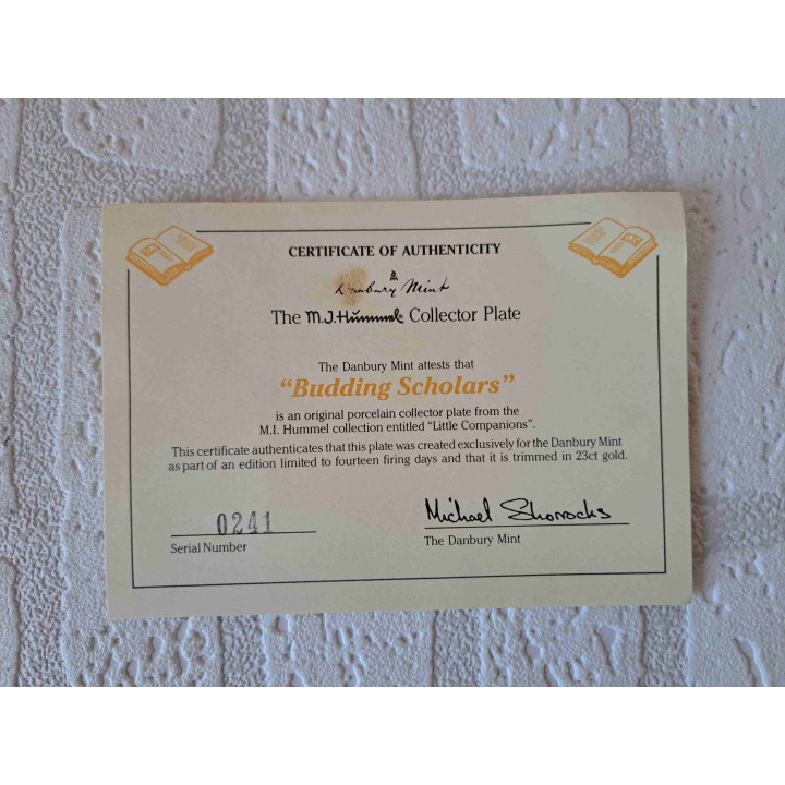 MI Hummel Goebel Budding scholars wandbord D20.5cm - wandborden