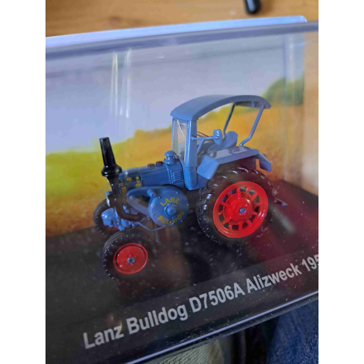 Lanz Bulldog D7506A Alizweck 1952 tractor landbouwvoertuig Hachette Collections SNC 1:43 - modelauto