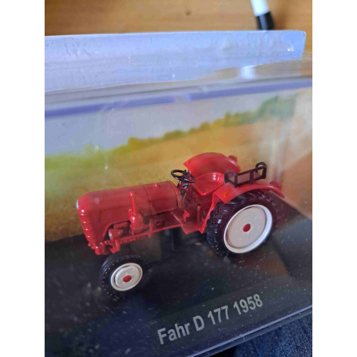 Fahr D 177 1958 tractor landbouwvoertuig Hachette Collections SNC 1:43 - modelauto