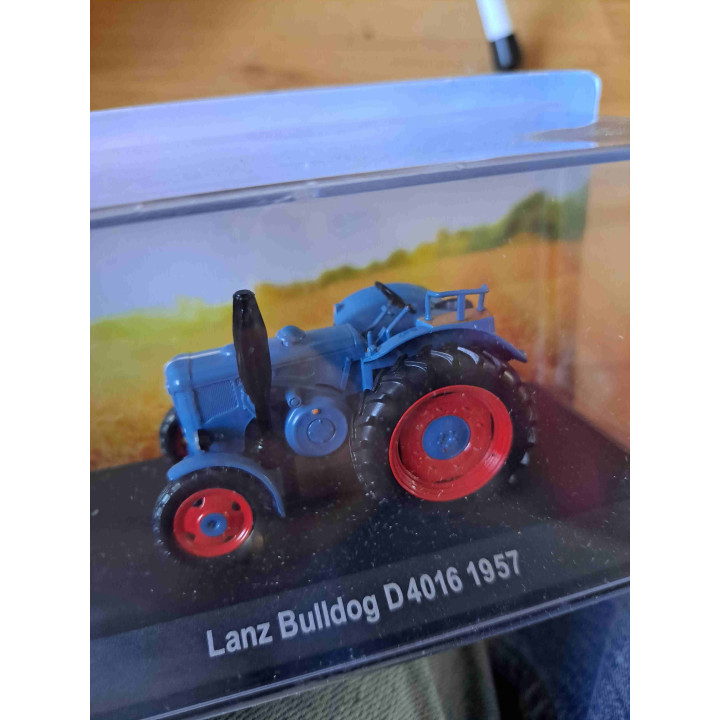Lanz Bulldog D4016 1957 tractor landbouwvoertuig Hachette Collections SNC 1:43 - modelauto