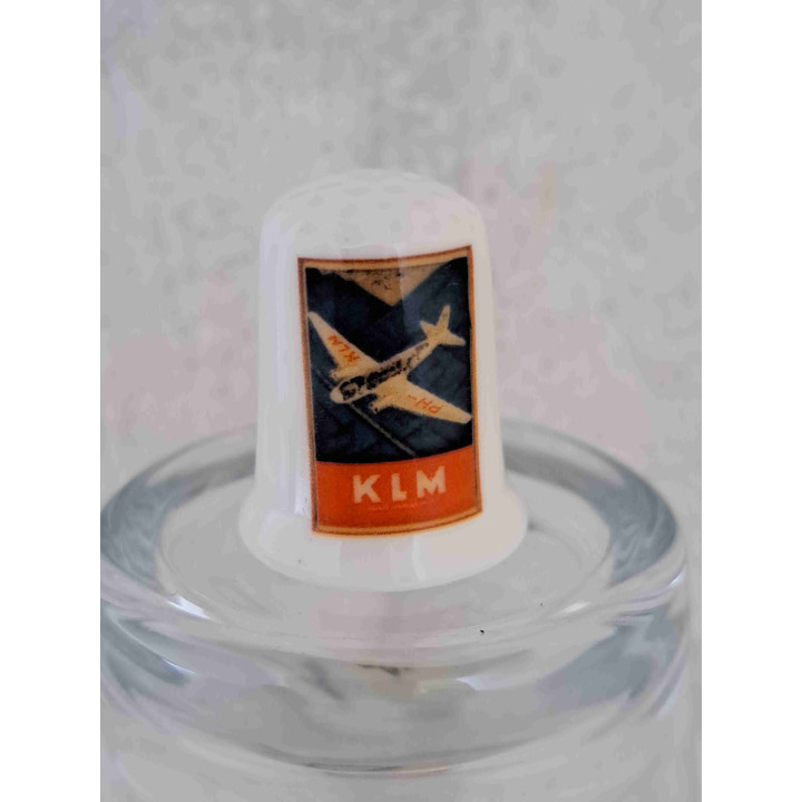 KLM reclame met de Douglas DC2 de Uiver vliegtuig