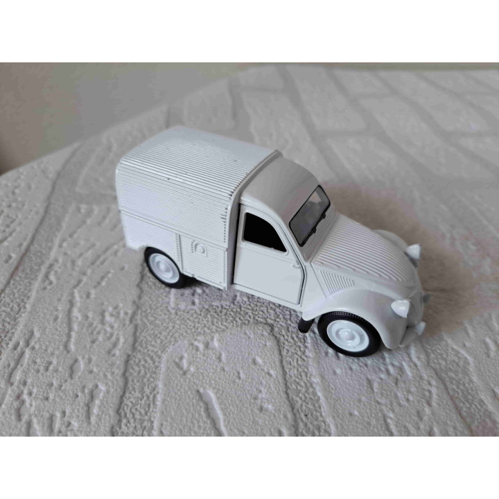 Citroen 2cv fourgonnette 1951 Welly 11.5x4.5x5cm - modelauto