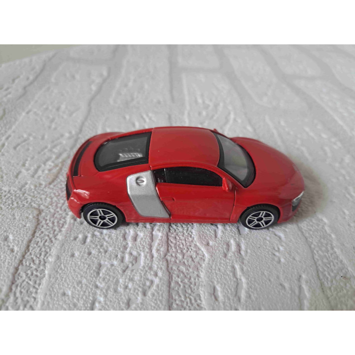 Audi R8 Bburago 1:43 rood - modelauto