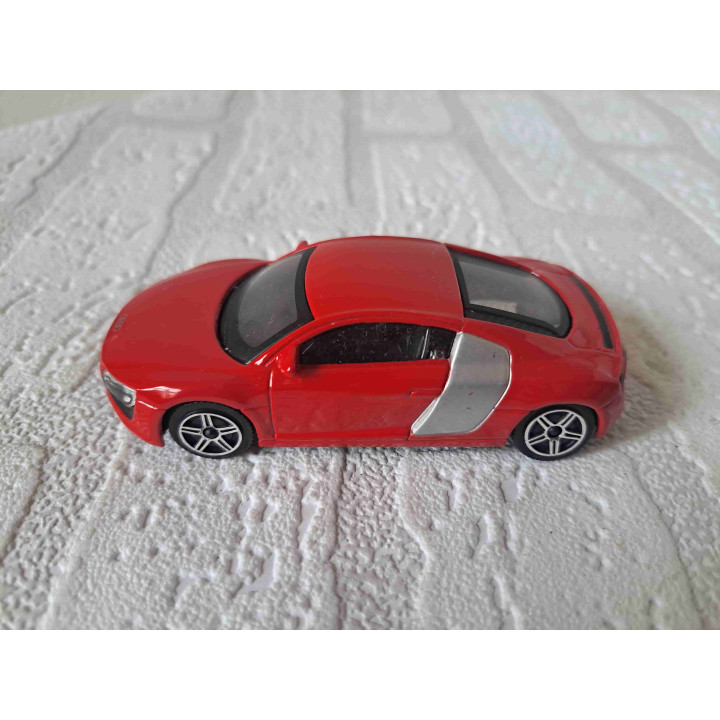 Audi R8 Bburago 1:43 rood - modelauto