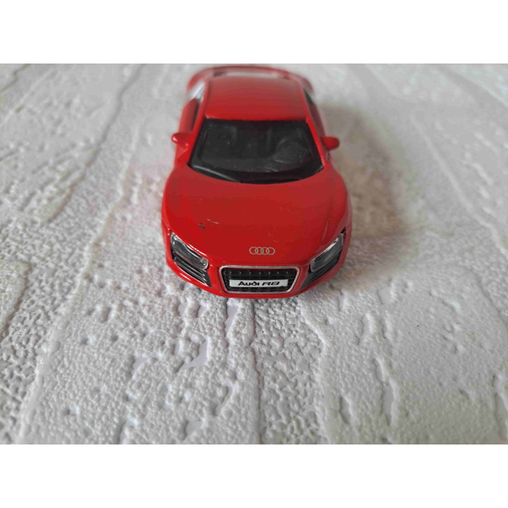 Audi R8 Bburago 1:43 rood - modelauto
