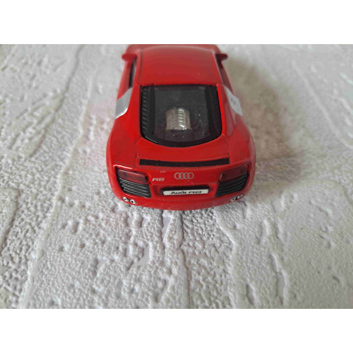 Audi R8 Bburago 1:43 rood - modelauto