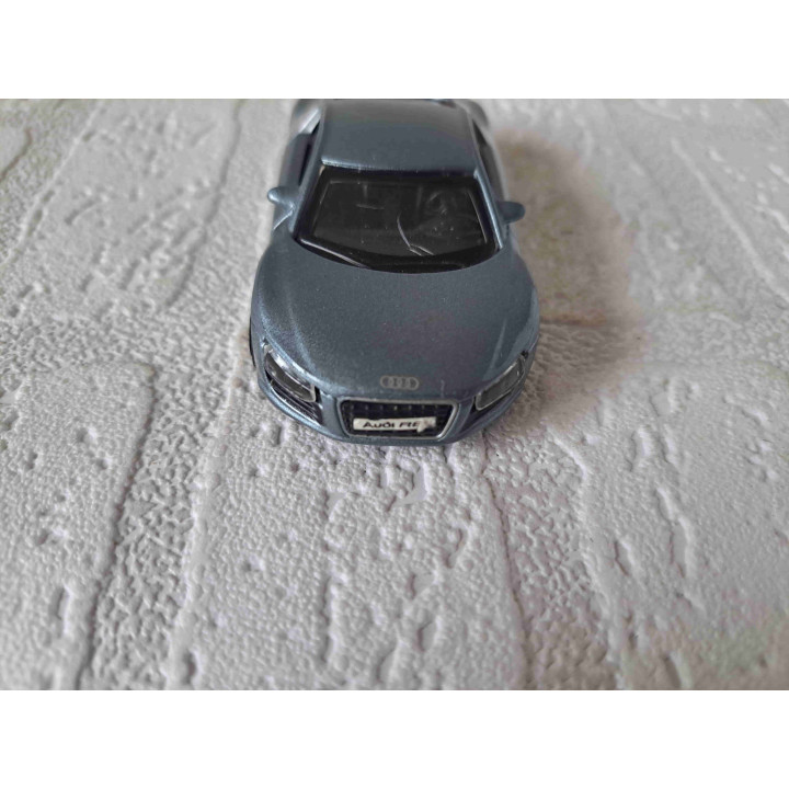 Audi R8 Bburago 1:43 grijsblauw - modelauto