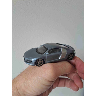 Audi R8 Bburago 1:43 grijsblauw