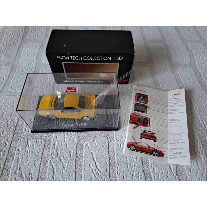 Ferrari 348TB Herpa high tech collection 1:43, kunststof - modelauto