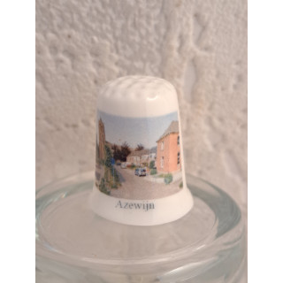 Kerkdorp Azewijn in de gemeente Montferland op een vingerhoedje Kerkdorp Azewijn in de gemeente Montferland op een vingerhoedje