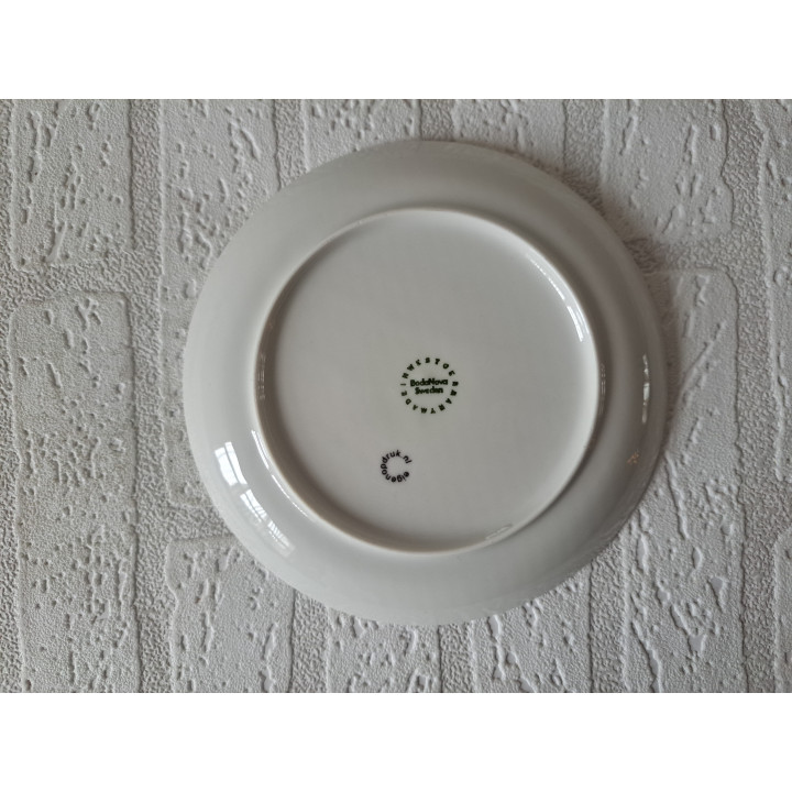 Ontbijtbord Volkswagen bus, surfplank, porselein D17x2cm gr - handgemaakt