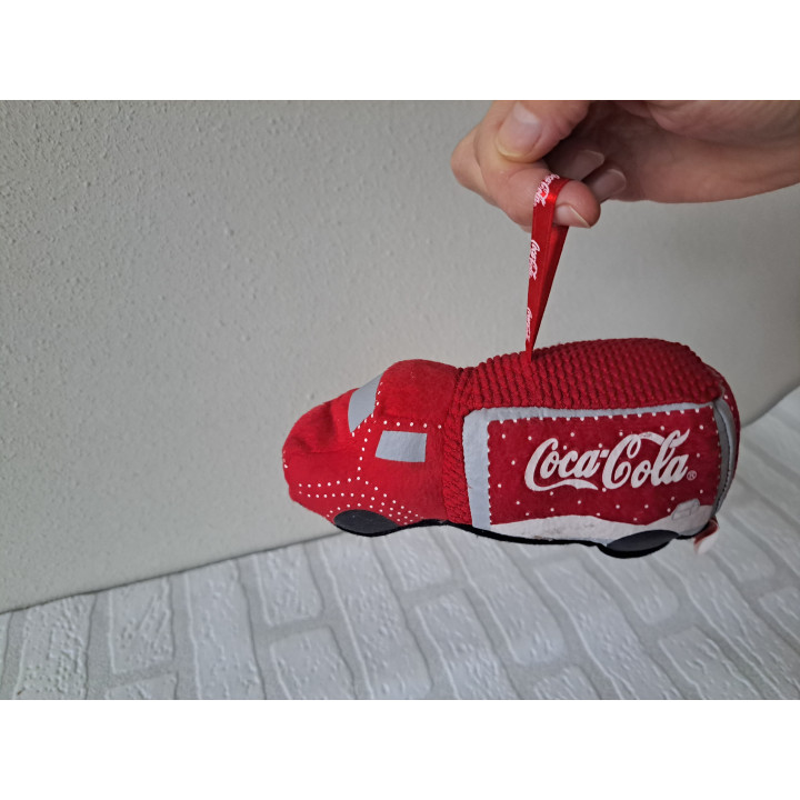 Coca Cola vrachtwagen kerstbal van stof