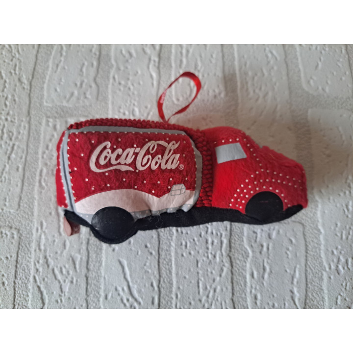 Coca Cola vrachtwagen kerstbal van stof - Verzamelobjecten