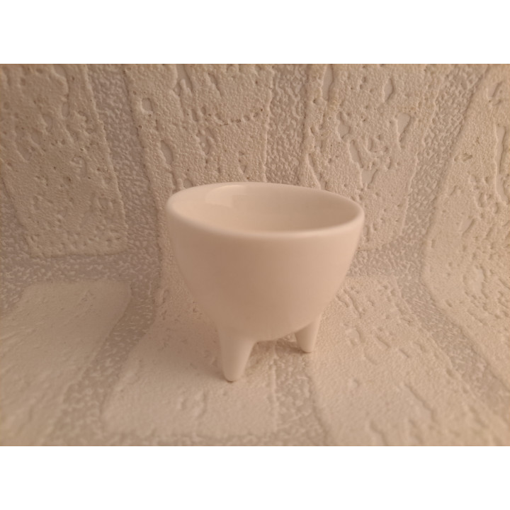 Eierdopje met donkerblauwe Citroen 2CV afbeelding - handgemaakt