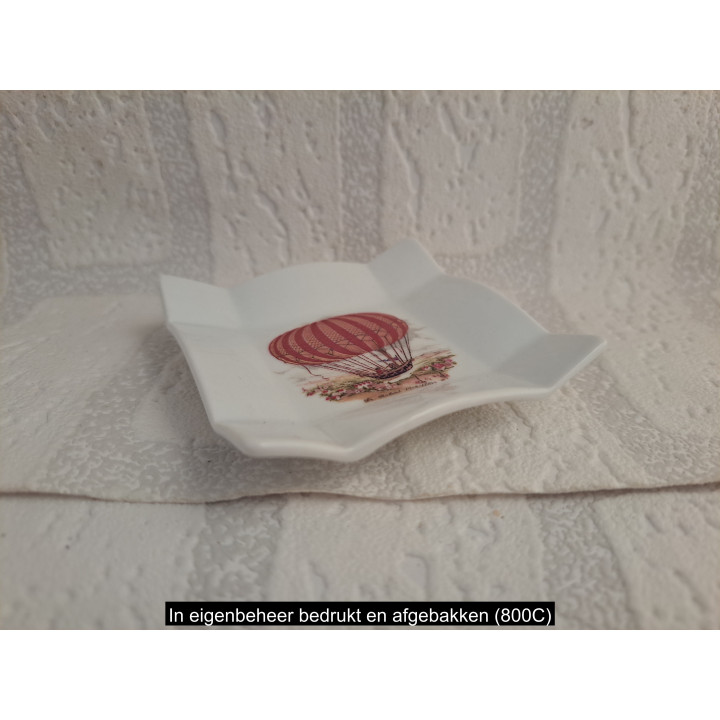 Porselein amuse schaaltje luchtballon Brothers 1784 8x8x1.5cm