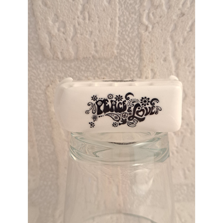Volkswagen bus PEACE AND LOVE - porcelain collectible