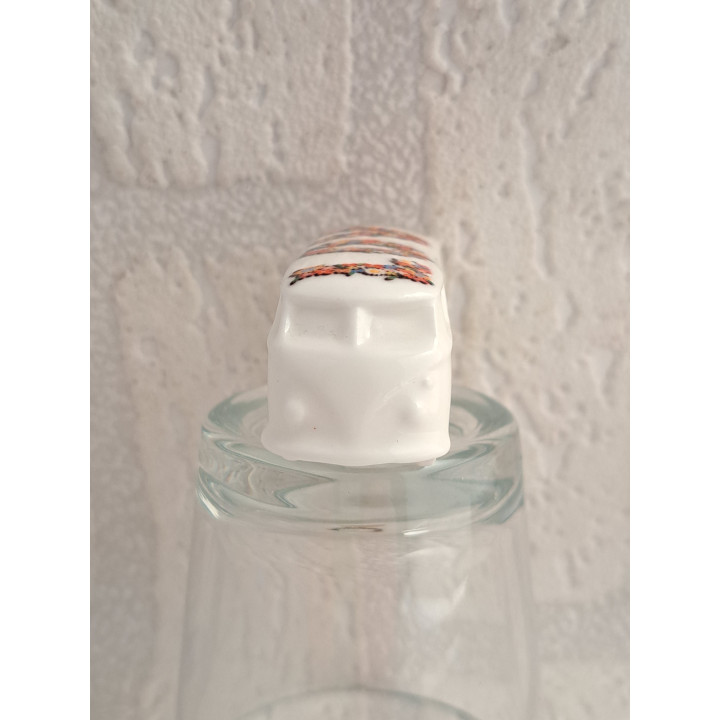 Porcelain Miniature VW Bus LOVE Letters Hand-Printed