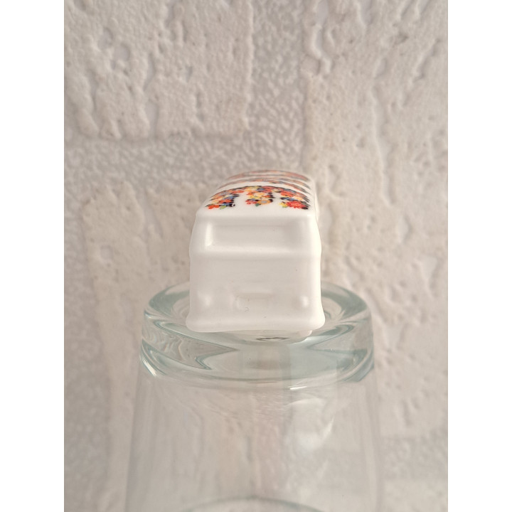 Porcelain Miniature VW Bus LOVE Letters Hand-Printed